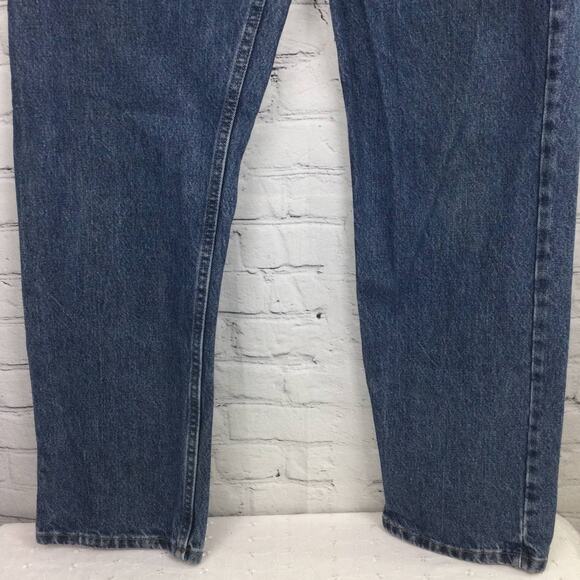 Wrangler Men's Cowboy Jeans Classic 5 Pocket Blue Straight Leg Size 34 x 30 - Picture 3 of 11